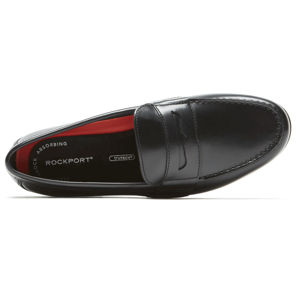 Mocasines Rockport Hombre Mexico - Classic Lite 2 Penny Negros - HNWPX8120